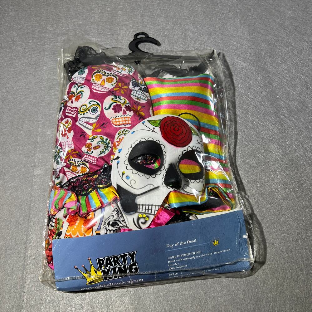 Party King Day of the Dead Costume Women’s Medium - Picture 2 of 16